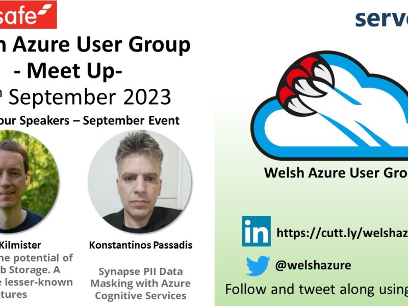 Welsh Azure User Group September 2023 Meet&nbsp;Up!
