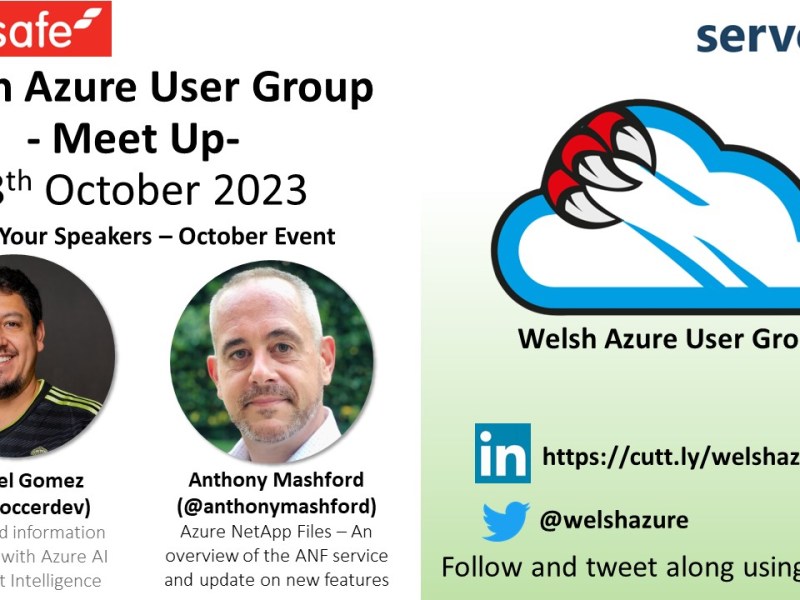 Welsh Azure User Group October 2023 Meet&nbsp;Up!