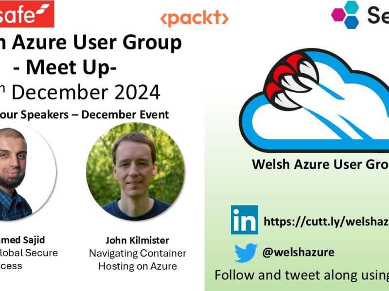 Welsh Azure User Group December 2024 Meet&nbsp;Up!