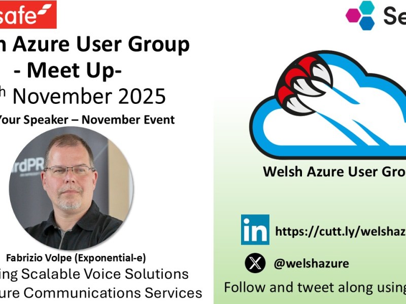 Welsh Azure User Group November 2025 Meet&nbsp;Up!